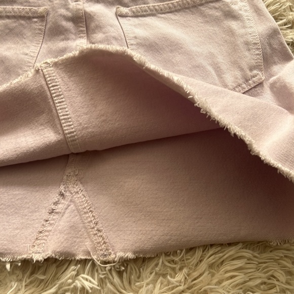 MADEWELL Rigid Denim A-Line Mini Skirt in Marble Lilac - Picture 9 of 13